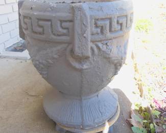 Pair concrete planters