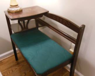 vintage telephone table