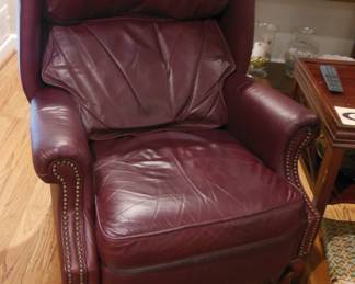 leather recliner Barcalounger
