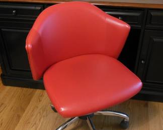 orange desk chair