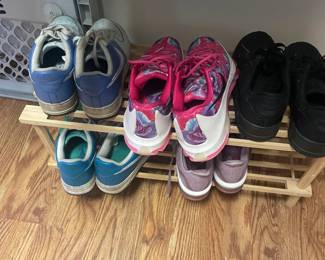 Several pairs of Nike Air shoes