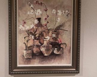 Orchid & Vases Framed Art