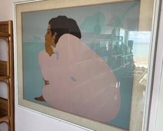 FRAMED SERIGRAPH PRINT BY PEGGE HOPPER