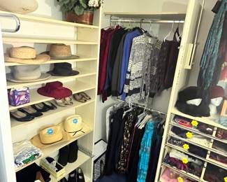 HATS, SHOES, SCARVES, JACKETS, DRESSES, GOWNS, TOPS