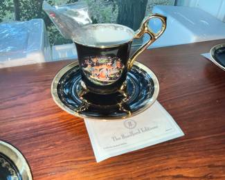 BRADFORD EDITIONS CUPS & SAUCERS