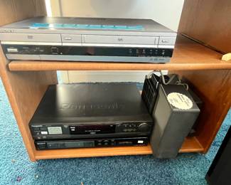 SONY DUAL VIDEO DECK & PANASONIC DVD PLAYER