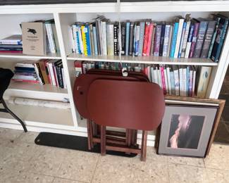 MORE BOOKS AND TV TABLES