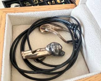 A STERLING SILVER DOG WHISTLE - (YES, I SAID DOG WHISTLE)