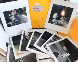 LARGE COLOR PHOTOS OF THE LUNAR LANDING