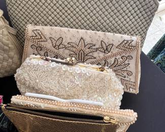 SEVERAL BEADED PURSES