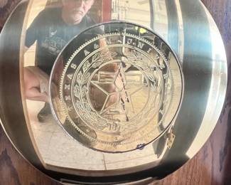 TEXAS A&M LOGO ON THE PENDULUM