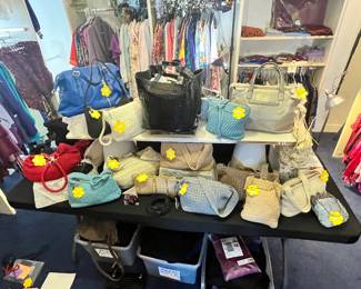 ANOTHER TABLE FULL OF MARVELOUS PURSES!