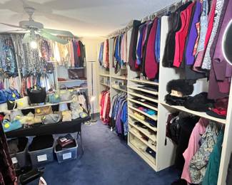 AN ASTOUNDING ARRAY OF FINE WOMEN'S CLOTHING, PURSES, SCARVES, SHOES & MORE!