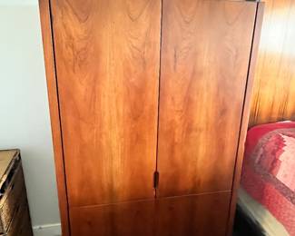 ONE OF TWO MATCHING ARMOIRES