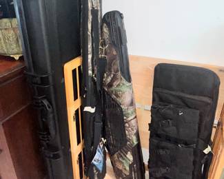 SEVERAL GUN CASES OF ALL TYPES