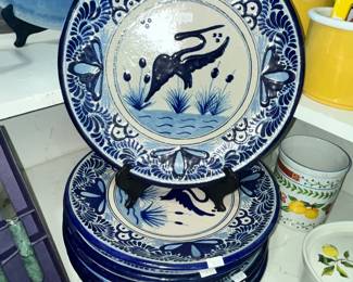 FABULOUS MEXICAN TALAVERA PLATES BY URIARTE!
