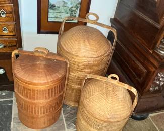 WOVEN CHINESE WOVEN WEDDING BASKETS