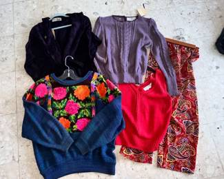 A SAMPLING OF THE FINE CLOTHING: DOUBLE D RANCH PANTS ON RIGHT 