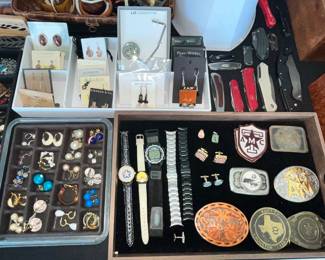 EARRINGS, BUCKLES & MORE