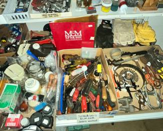 LOTS OF HAND TOOLS EVERYWHERE