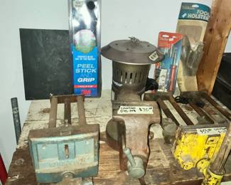 PAIR OF HEAVY - DUTY BENCH VISES