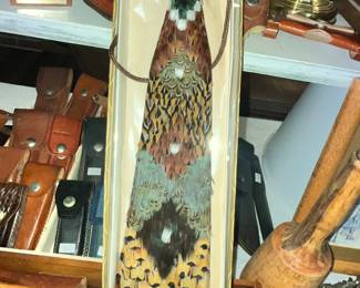 GENUINE PHEASANT FEATHER NECKTIE