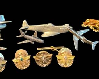 Boeing Service Pins And Airplane Tie Pins