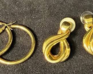 14k Hollow Gold Earrings