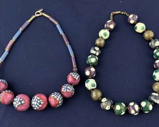 Artisan Glass Beaded Necklaces