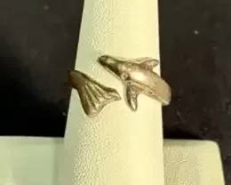 Sterling Dolphin Ring
