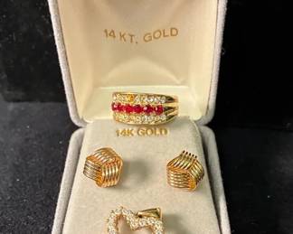 14k Gold Earrings And More