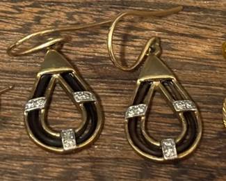 14KT Opal Stud Earrings 22KT 916 Carved Dragon Earrings  8 CT Drop Earrings