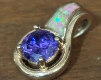 Amethyst Pendant And Earrings