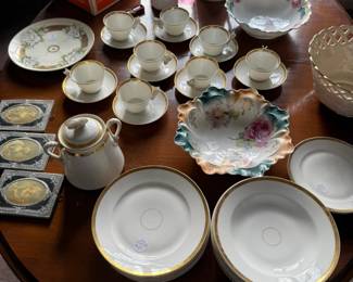 Haviland China with Butterfly Handles