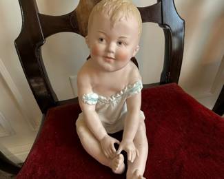 Large Heubach Piano Baby, marked Germany