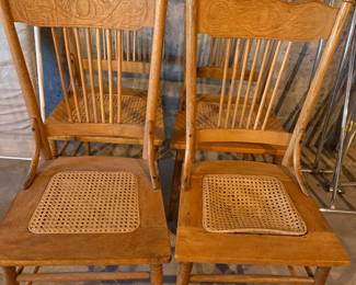 Set of Press back Chairs