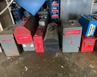 Power tools - belt sander, saber saw, drills
