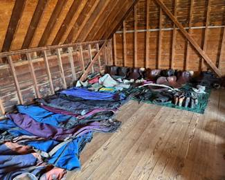 horse blankets and tack