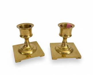 Pair of Baldwin Brass Candlesticks