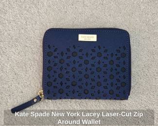 Kate Spade New York Lacey LaserCut Zip Around Wallet