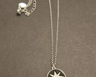 Starburst Pendant Necklace with Pave Crystals
