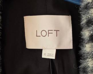 LOFT Womens Plaid Wool Blend Coat second image