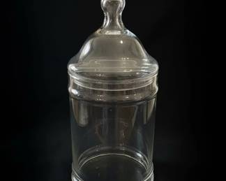Clear Glass Apothecary Jar with Lid
