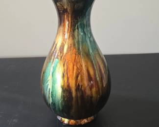 Bruce Fairman Iridescent Medium Gooseneck Vase
