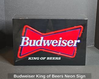 Budweiser King of Beers Neon Sign