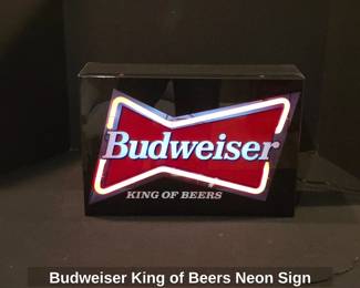 Budweiser King of Beers Neon Sign third image