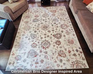Gertmenian Brio Designer Inspired Area Rug  Paloma Ivory second image
