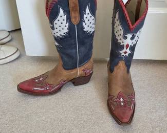 Tony Lama American Eagle Cowboy Boots second image