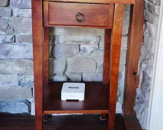 Mahogany End Table with Drawer
