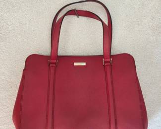 Kate Spade Newbury Lane Felix Geranium Leather Tote Bag